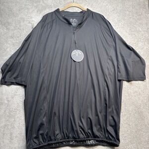 Rusty Putter golf 1/2 zip windbreaker black performance upf 50+ men's 2xl‎